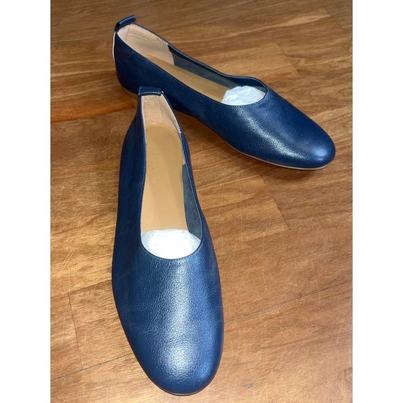 Everlane The Italian Leather Day Glove in Navy Blue Womens Shoes Loafers flats - Picture 6 of 12